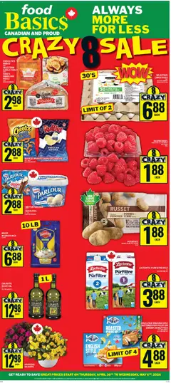 Preview of Food Basics weekly flyer / circulaire from shop Food Basics valid from 30.04.2026