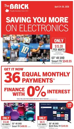 Preview of The Brick flyer / circulaire from shop The Brick valid from 24.04.2026