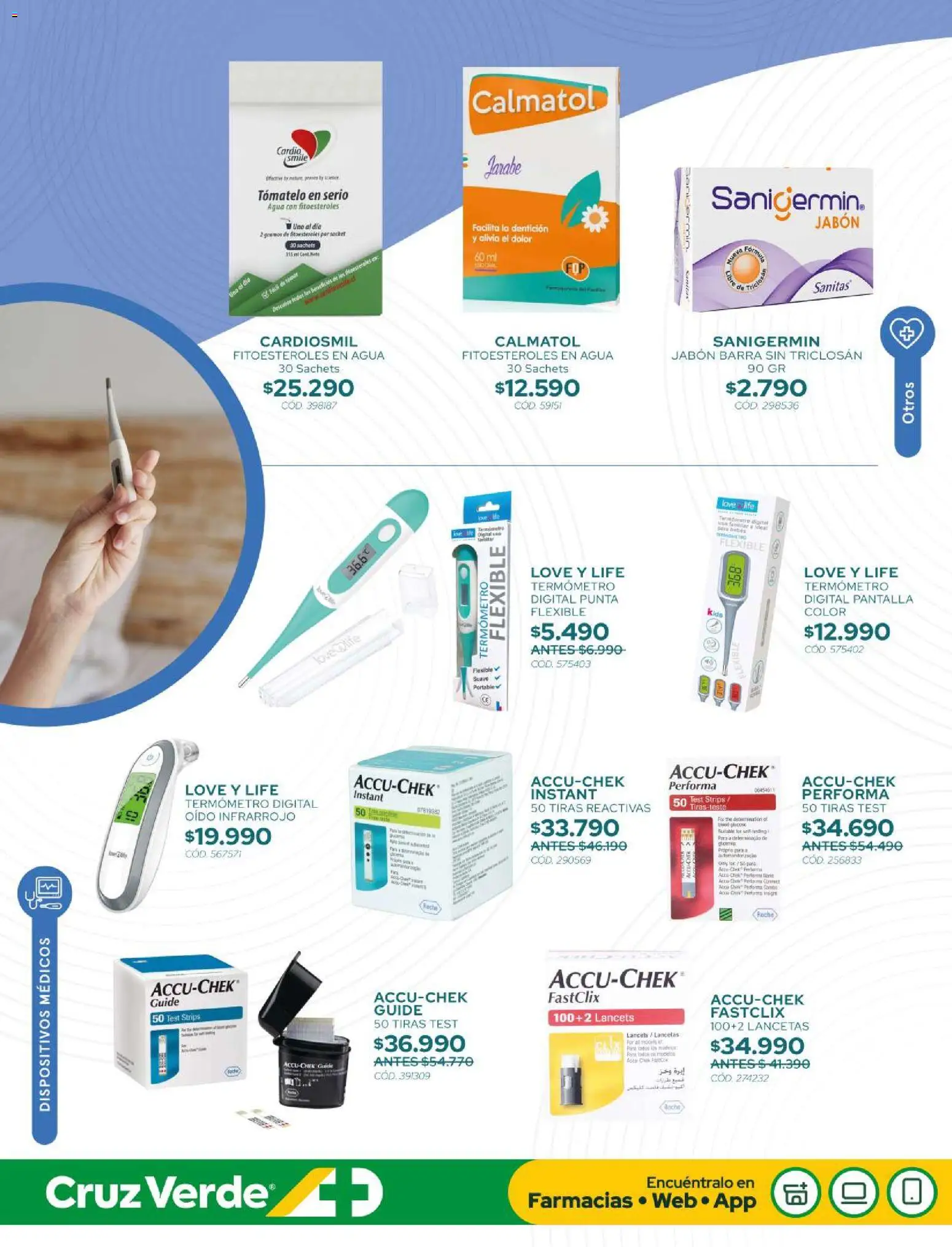 Cruz Verde - Ahorro Marzo │ válido desde el 01.03.2026 | Página: 22 | Productos: Agua, Termómetro, Flexible, Jabón