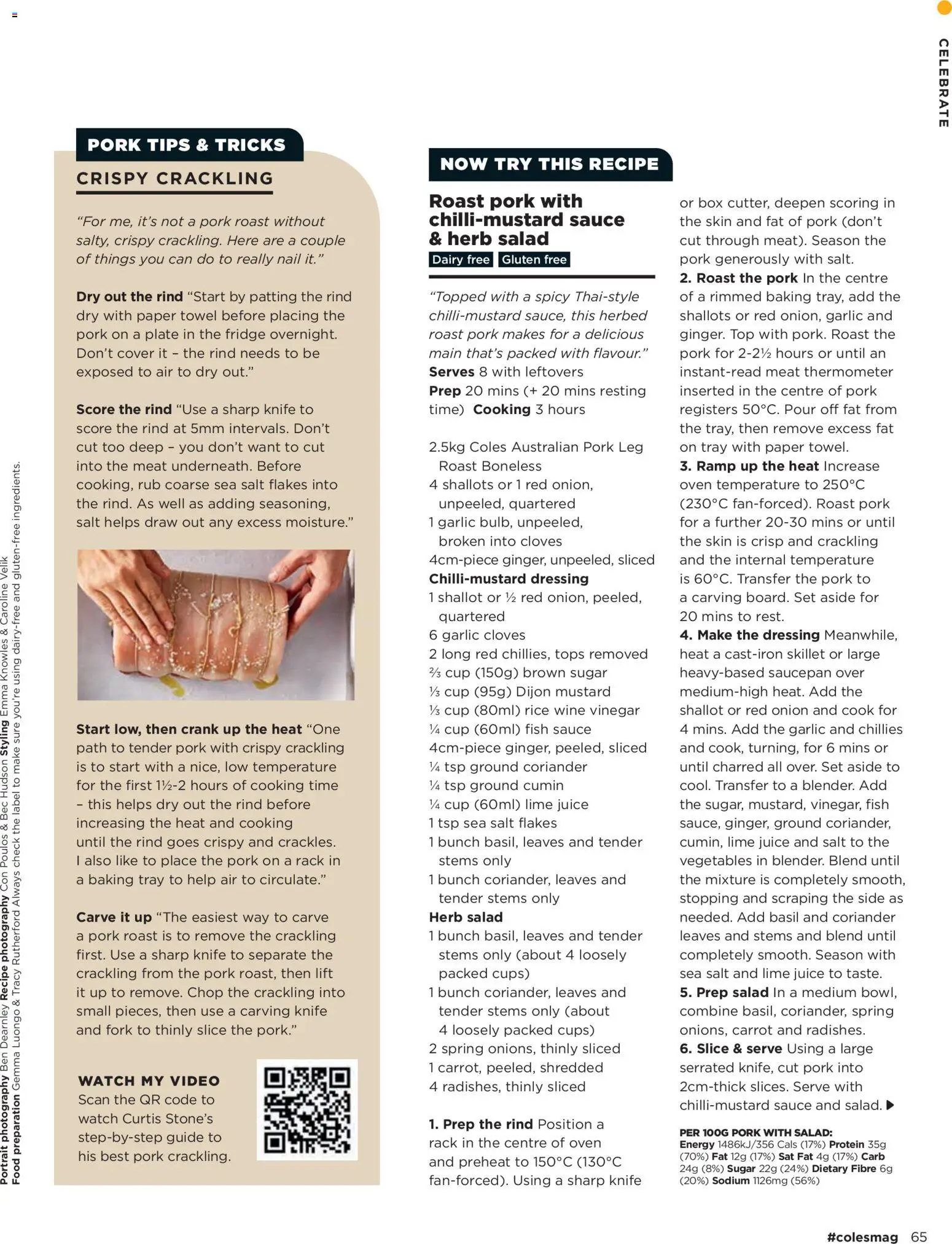 Coles catalogue - valid from 05.03.2026 | Page: 65 | Products: Pork, Salt, Sugar, Fridge