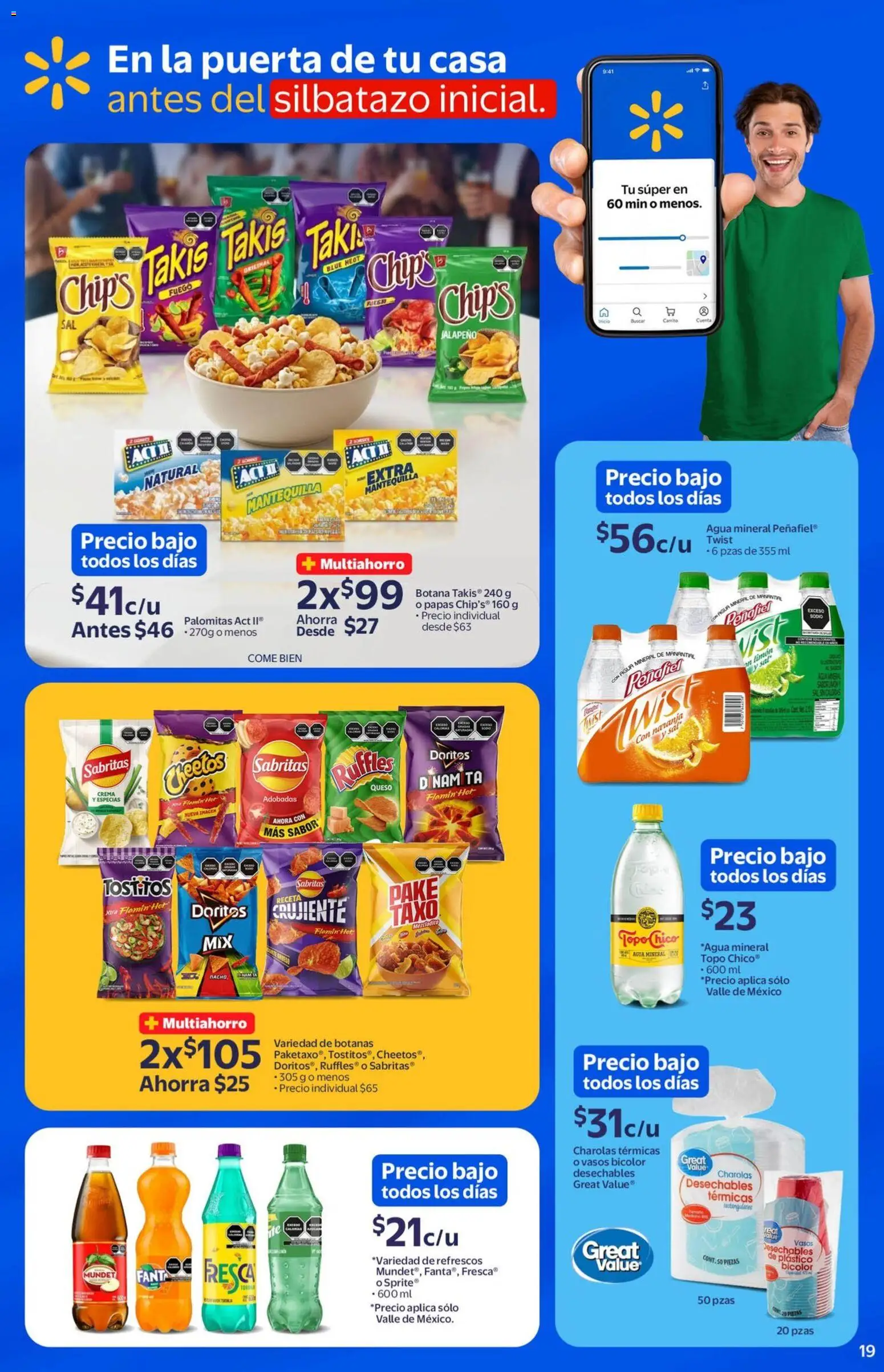 Nuevas ofertas de Walmart válidas en toda la República Mexicana desde el 29.04.2026. ¡Encuentra las mejores ofertas en Walmart folleto Temporada de precios bajos todo el año! | Página: 19