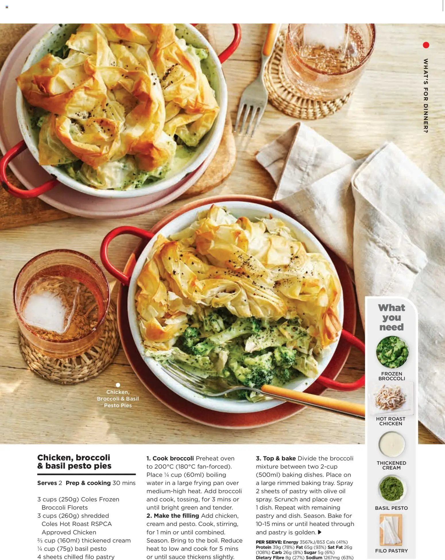 Coles catalogue - valid from 05.03.2026 | Page: 133 | Products: Chicken, Water, Pies, Oven