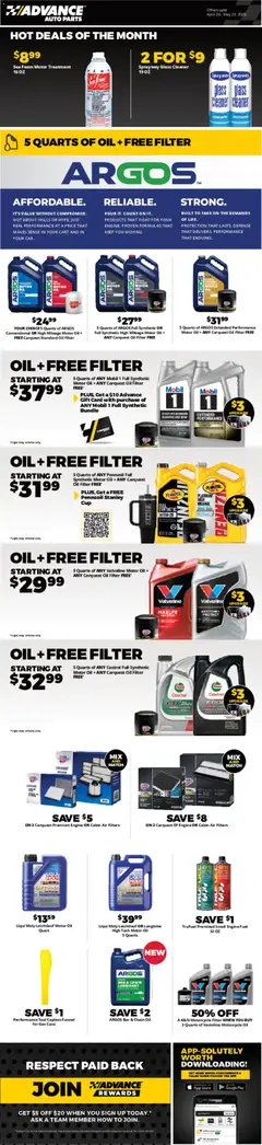 Preview of Advance Auto Parts weekly ads valid from 26.04.2026