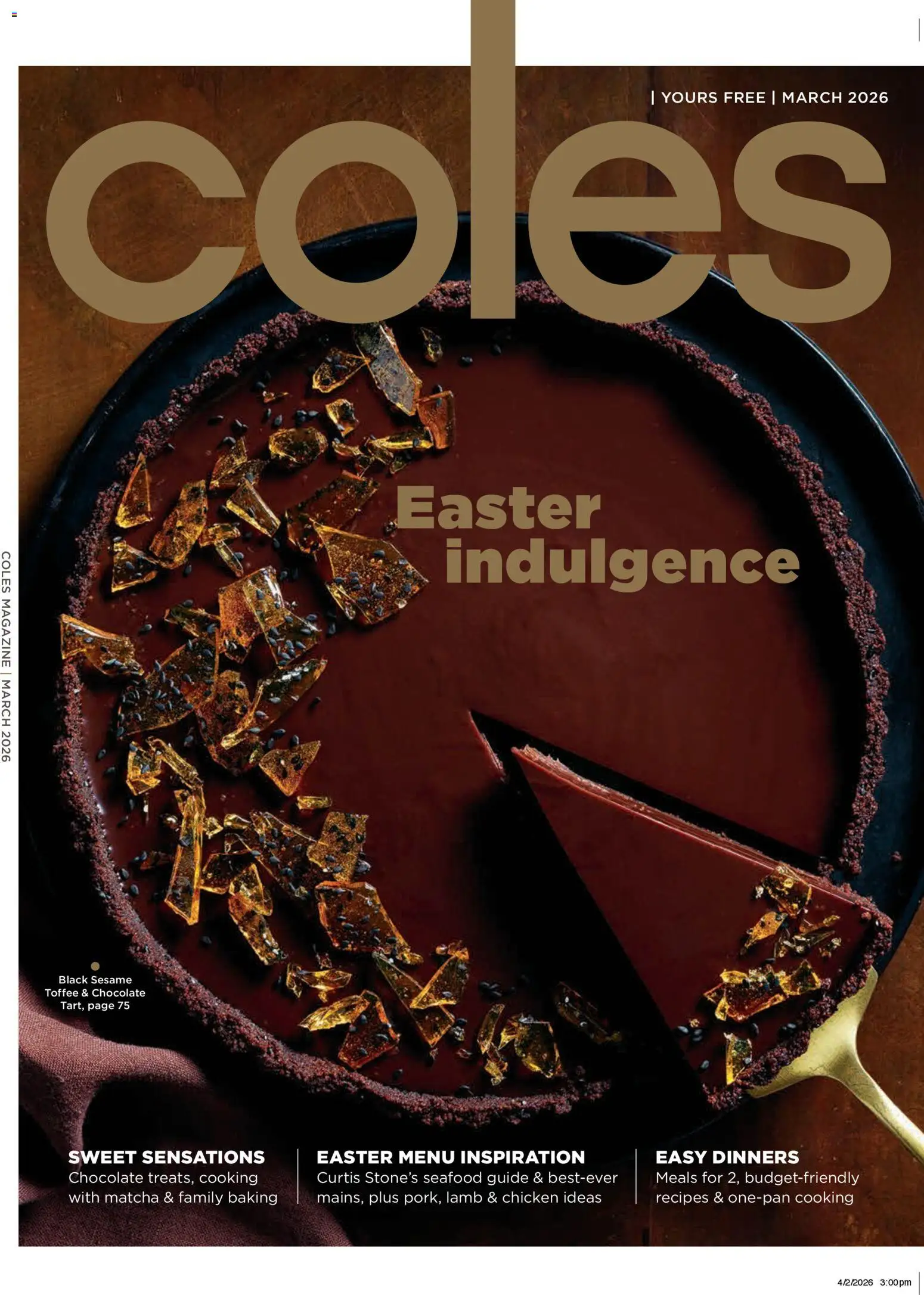 Coles catalogue - valid from 05.03.2026 | Page: 1 | Products: Potatoes, Chocolate, Chicken, Lamb