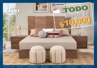Vista previa de Muebles Dico catálogo Todo menos de 10000 Pacifico, nuevo folleto de la tienda, válido en México a partir del 09.04.2026