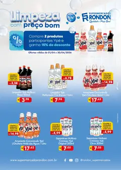 Supermercados Rondon ofertas Ypê  - Pré-Visualização do folheto da loja Supermercados Rondon, válido de 01.04.2026