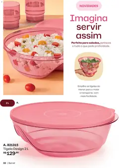 Tupperware catálogo Vitrine 05 - Pré-Visualização do folheto da loja Tupperware, válido de 01.05.2026 | Página: 32 | Produtos: Tigela
