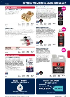 Preview of Jaycar Engineering & Scientific Catalogue 2025/2026  - valid from 09.07.2025 | Page: 313 | Products: Battery, Conditioner, Salt, Cable