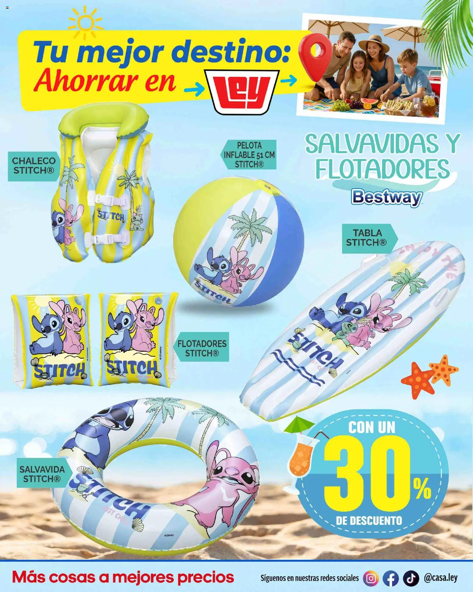 Nuevas ofertas de Casa Ley válidas en toda la República Mexicana desde el 14.03.2026. ¡Encuentra las mejores ofertas en Casa Ley folleto Tu mejor destino Interior ! | Página: 6 | Productos: Chaleco, Pelota