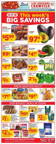 Preview of H-E-B weekly ads valid from 29.04.2026