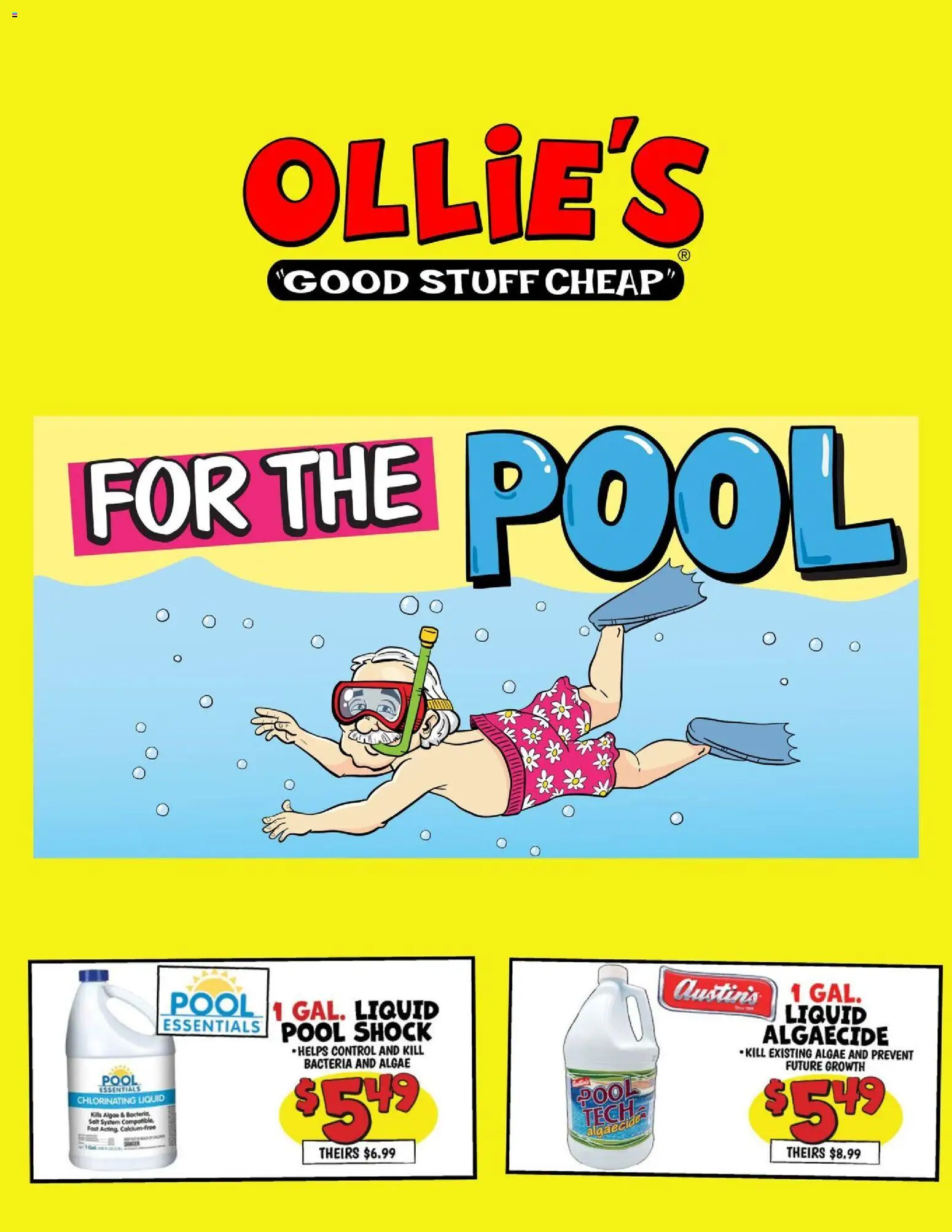 Ollie's Weekly Ad - valid from 28.04.2026 | Page: 1 | Products: Salt, Shock