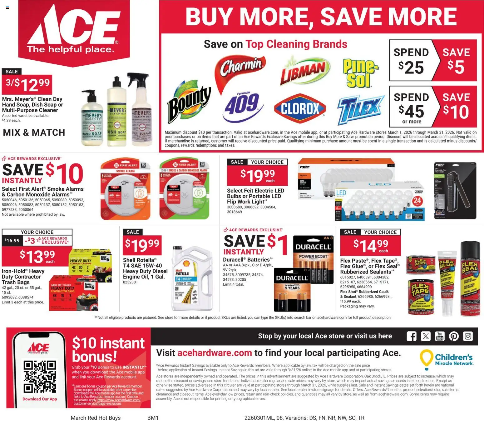 ACE Hardware Weekly Ad - valid from 01.03.2026 | Page: 8 | Products: Soap, Alarm, Iron
