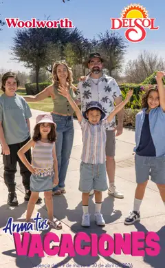 Vista previa de Del Sol y Woolworth catálogo Moda Vacaciones, nuevo folleto de la tienda, válido en México a partir del 19.03.2026