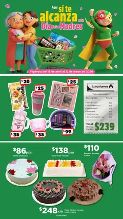 Vista previa de Bodega Aurrerá folleto Día de las Madres, nuevo folleto de la tienda, válido en México a partir del 13.04.2026