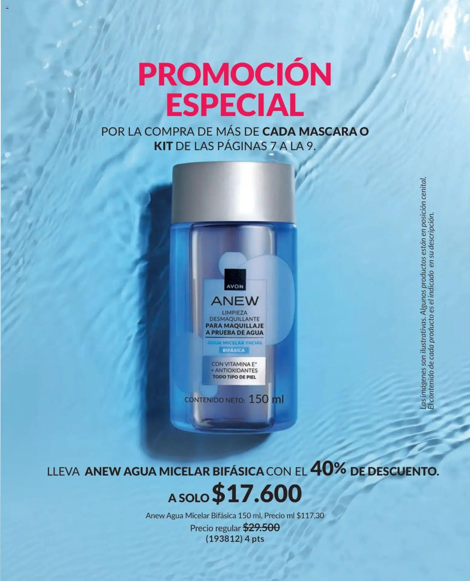 Avon revista - valida desde el 25.02.2026 | Página: 10 | Productos: Agua, Agua micelar, Máscara, Desmaquillante