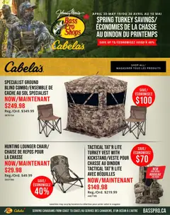 Preview of Cabelas weekly flyer / circulaire from shop Cabelas valid from 30.04.2026