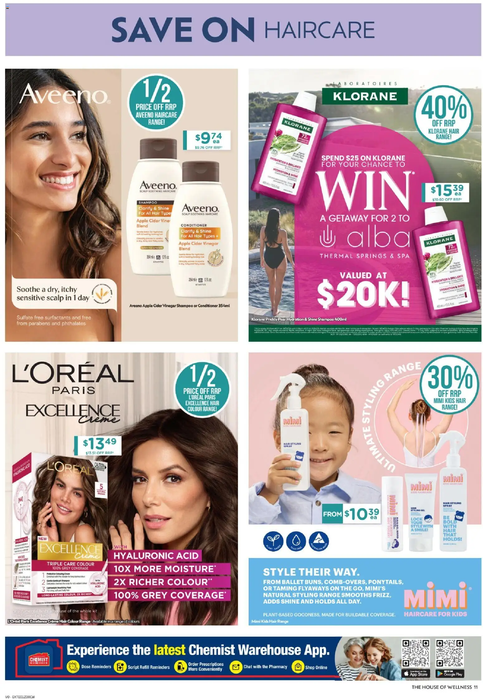 Chemist Warehouse catalogue - valid from 12.03.2026 | Page: 11 | Products: Shampoo, Hair spray, Vinegar, Hat