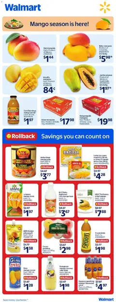Preview of Walmart flyer - Mango season is here! from shop Walmart valid from 23.04.2026