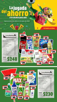 Vista previa de Bodega Aurrerá folleto, nuevo folleto de la tienda, válido en México a partir del 22.04.2026