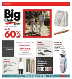 Preview of Sport Chek weekly flyer / circulaire from shop Sport Chek valid from 30.04.2026