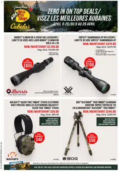 Preview of Cabelas flyer / circulaire from shop Cabelas valid from 09.04.2026