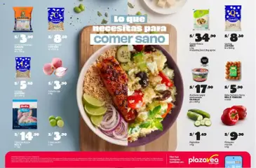 Vista previa de folleto Plaza Vea - AVISO COME SANO de la Plaza Vea válido desde 24.04.2026 | Página: 2 | Productos: Queso, Arroz