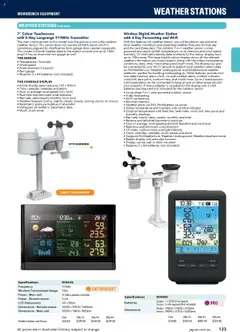 Preview of Jaycar Engineering & Scientific Catalogue 2025/2026  - valid from 09.07.2025 | Page: 123 | Products: Door, Adaptor, Digital, Weather station
