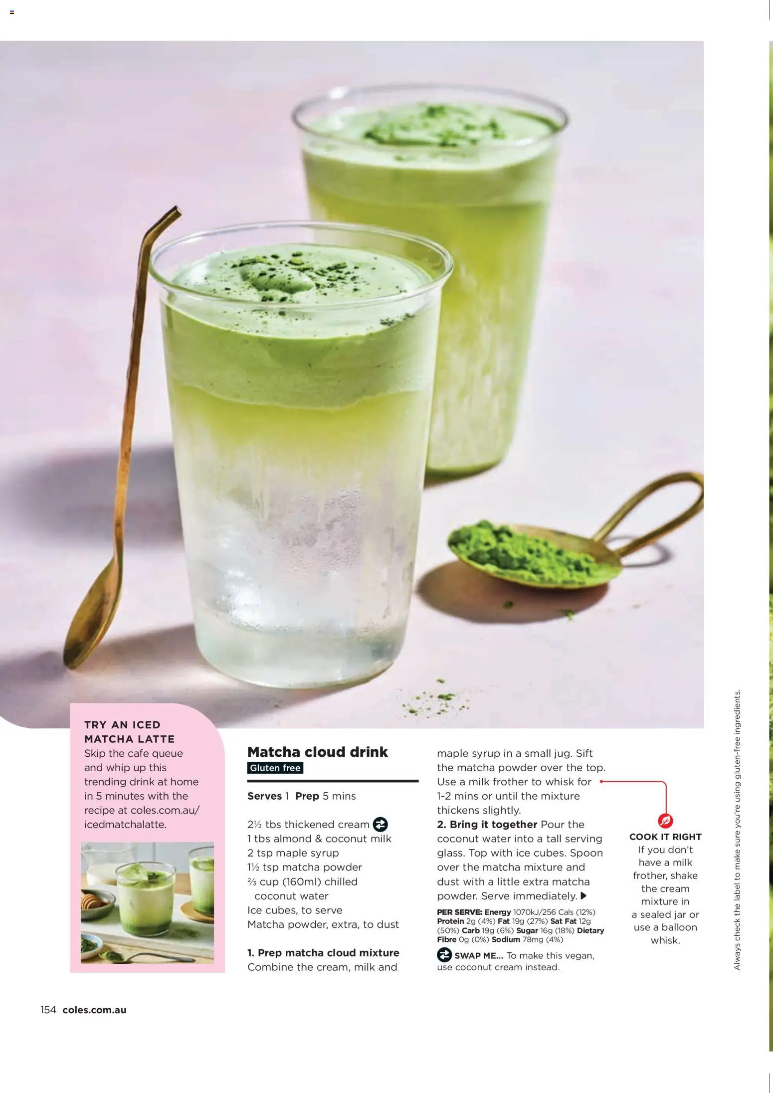 Coles catalogue - valid from 05.03.2026 | Page: 154 | Products: Milk, Cream, Water, Sugar
