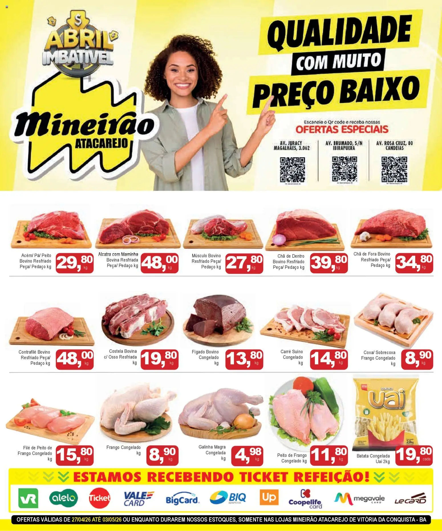 Mineirão Atacarejo - Ofertas da semana de 27/04/2026 ? Não perca as melhores promoções! | Brasil