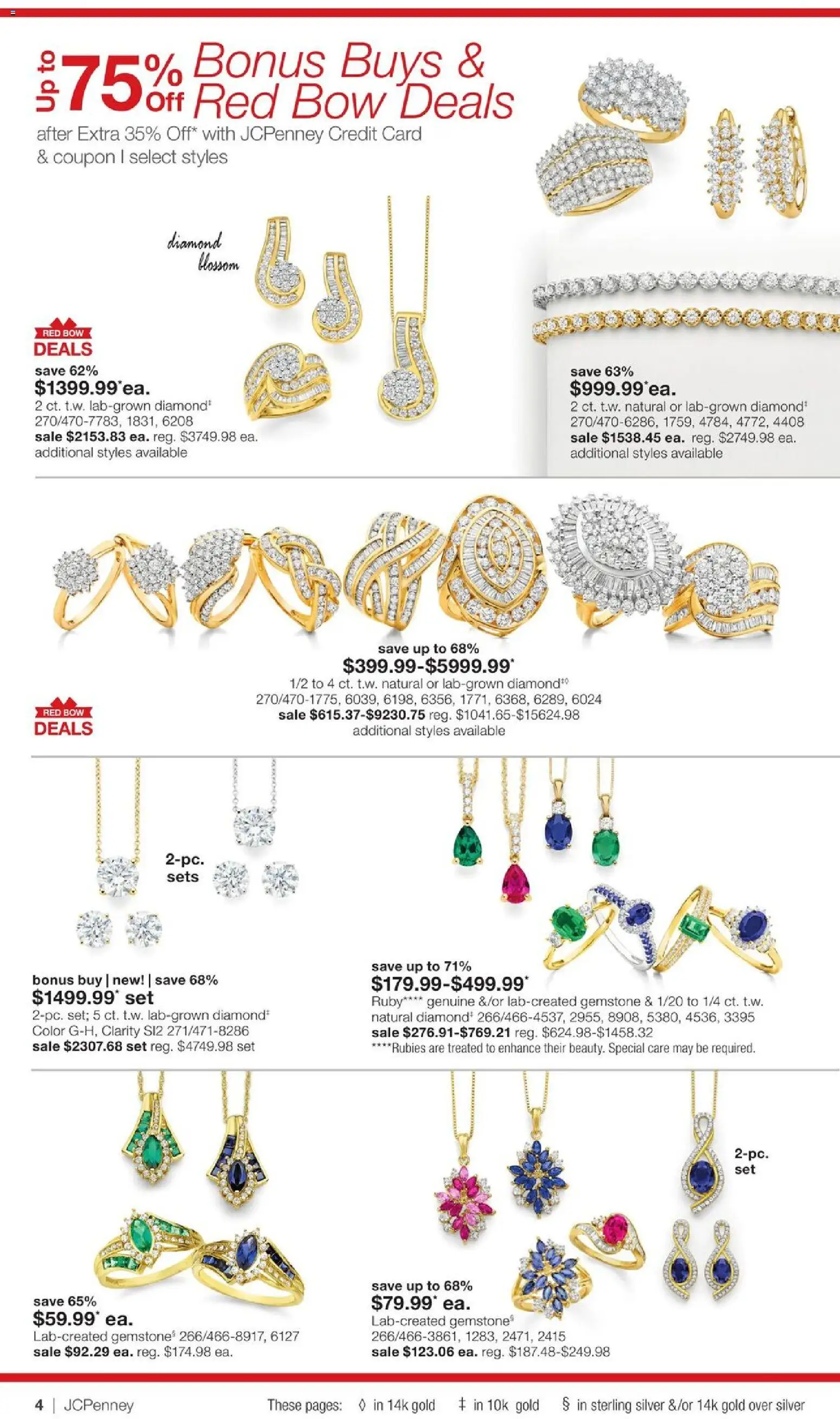 JCPenney Jewelry Sale - valid from 12.03.2026 | Page: 3 | Products: Bow