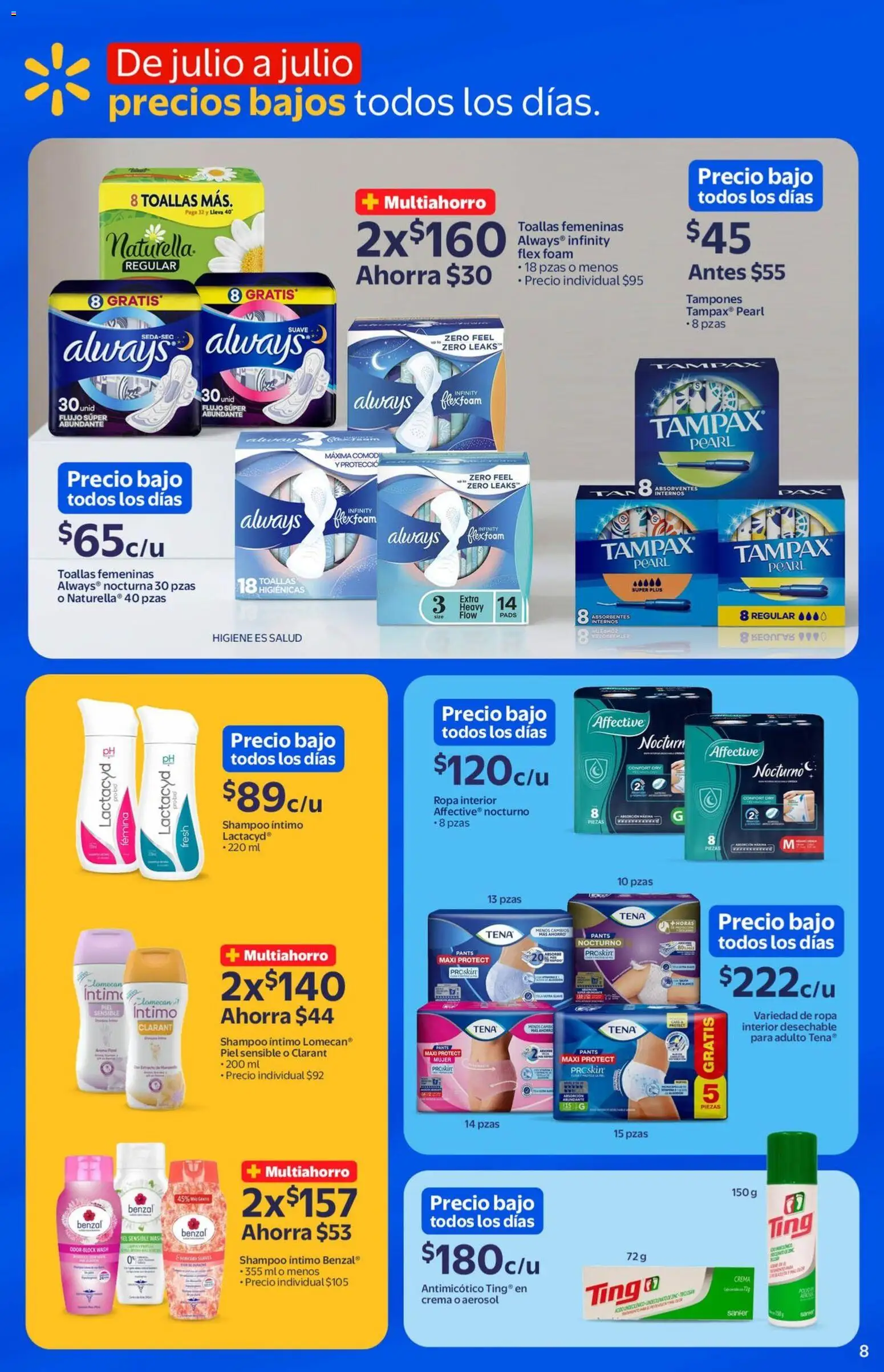 Nuevas ofertas de Walmart válidas en toda la República Mexicana desde el 29.04.2026. ¡Encuentra las mejores ofertas en Walmart folleto Temporada de precios bajos todo el año! | Página: 8
