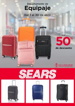 Vista previa de Sears promociones, nuevo folleto de la tienda, válido en México a partir del 01.04.2026