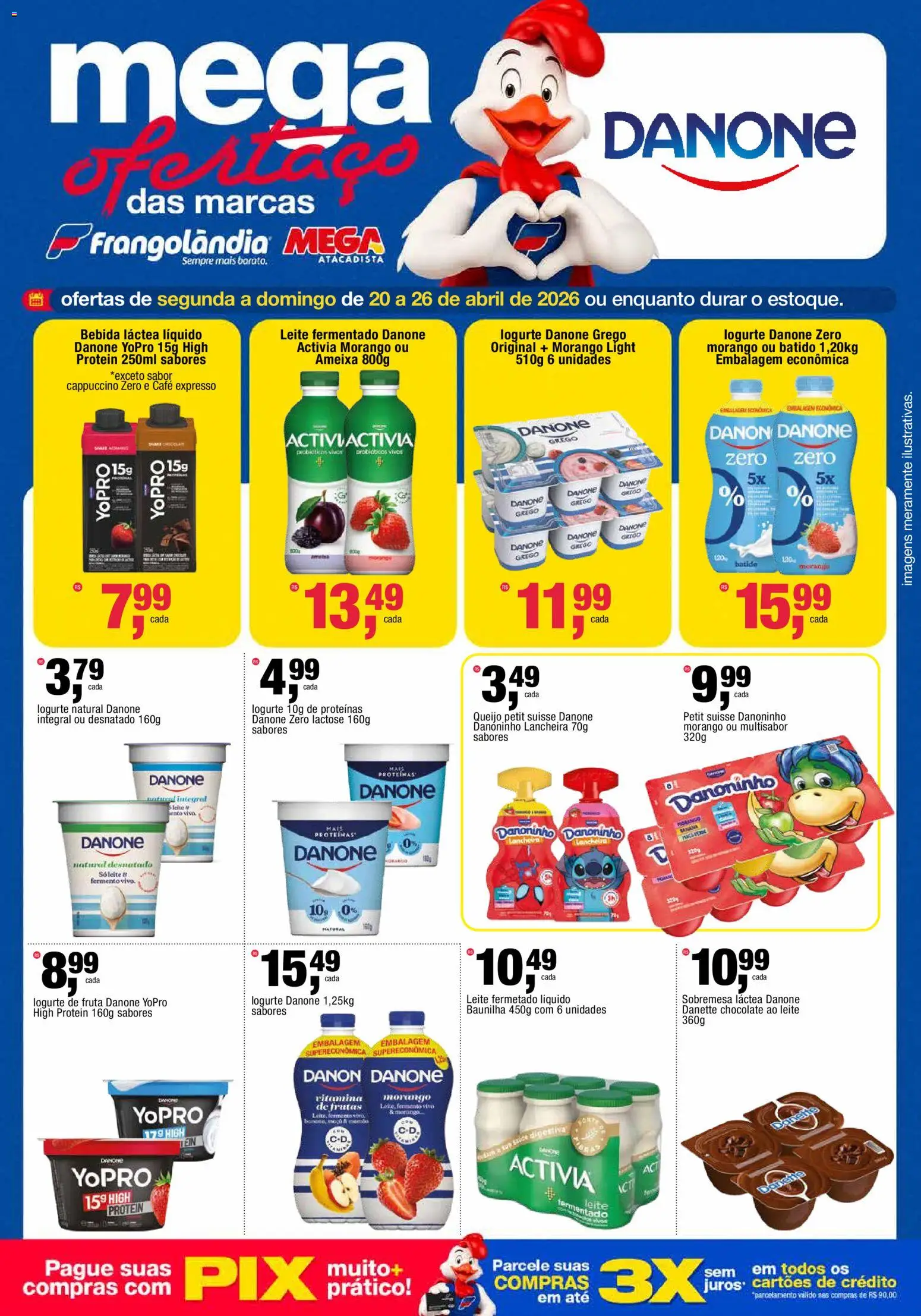 Frangolândia Folheto - válido de 20.04.2026 | Página: 2 | Produtos: Leite, Queijo, Chocolate, Bebida