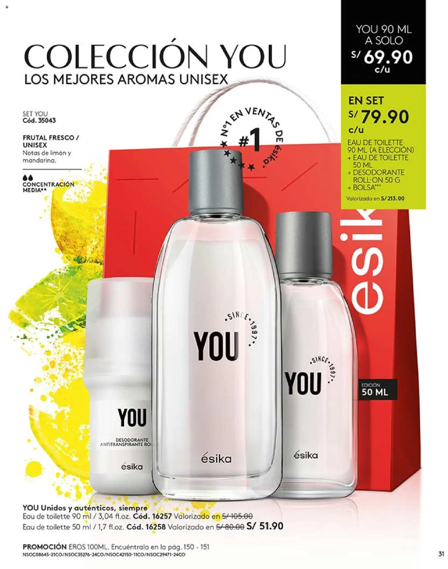 Catálogo Ésika válido desde 14.03.2026 | Página: 31 | Productos: Desodorante, Antitranspirante, Bolsa, EAU de Toilette