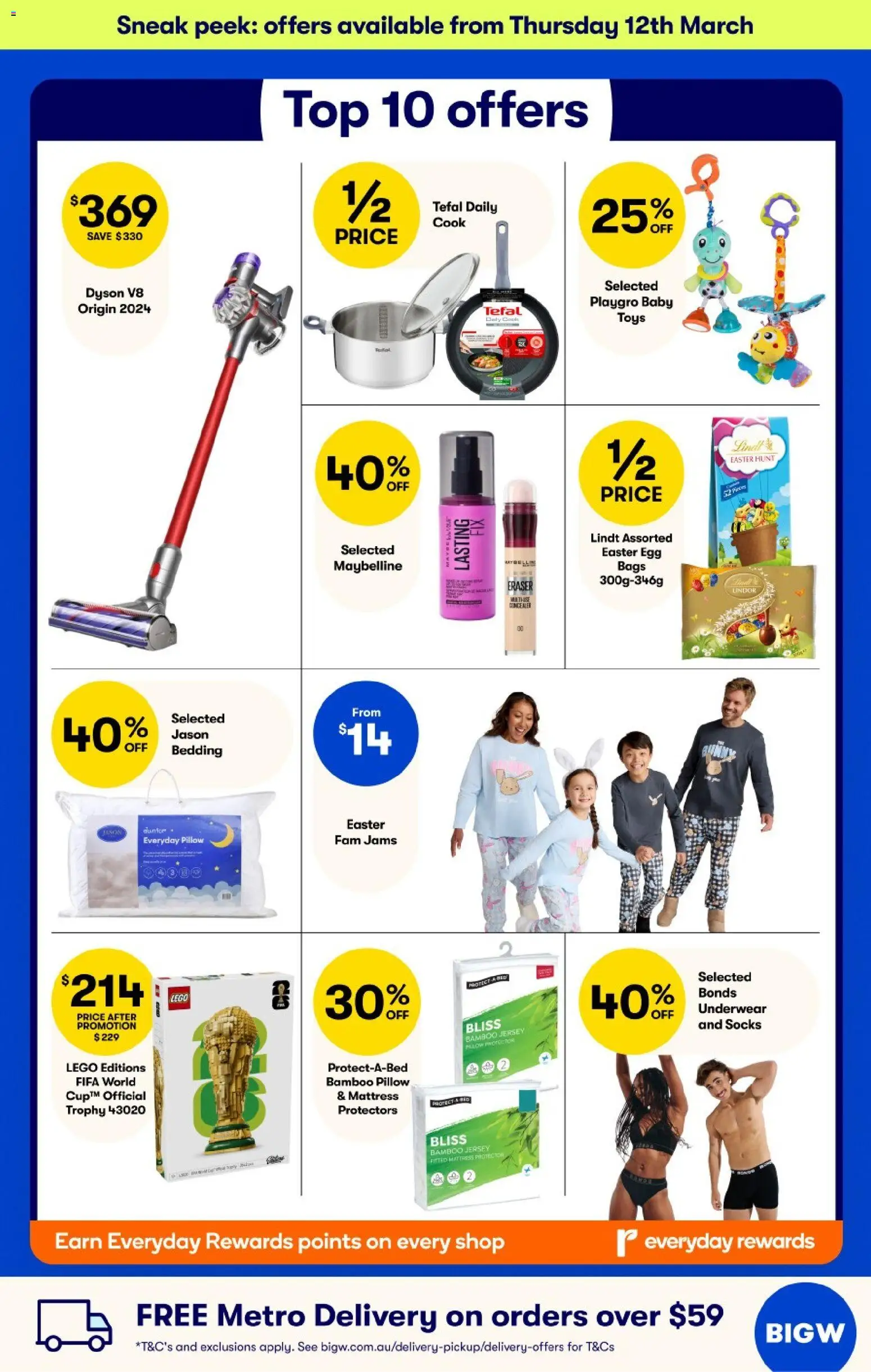 Big W catalogue - valid from 12.03.2026 | Page: 2 | Products: Jersey, Underwear, Bed, Pillow