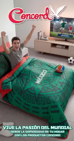 Vista previa de Colchas Concord catálogo Mundialista, nuevo folleto de la tienda, válido en México a partir del 10.04.2026