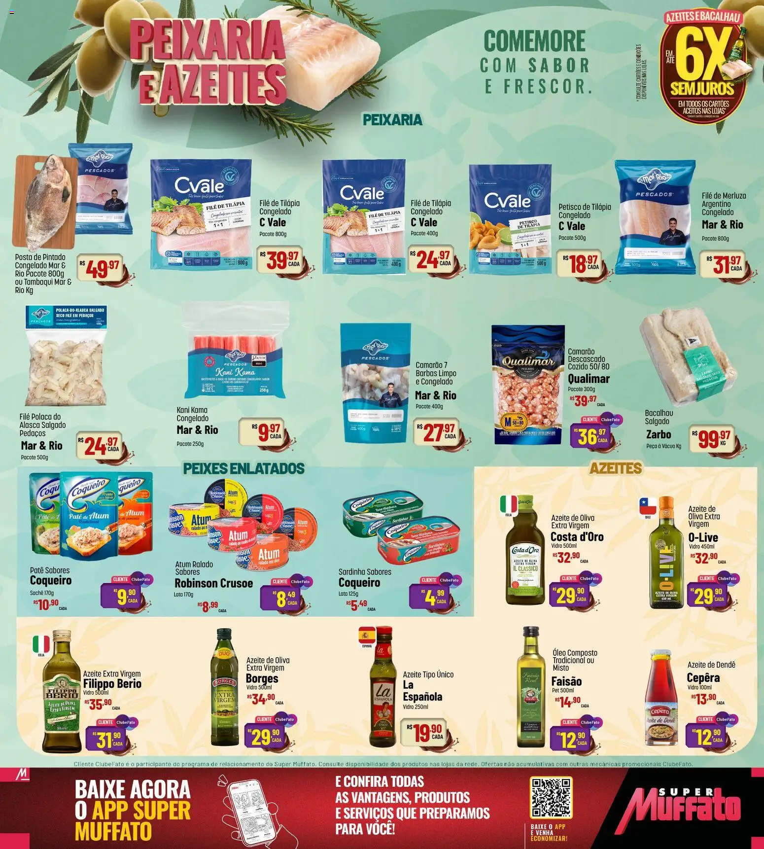 Super Muffato Folheto - válido de 05.03.2026 | Página: 5 | Produtos: Tilápia, Base, Azeite, Atum