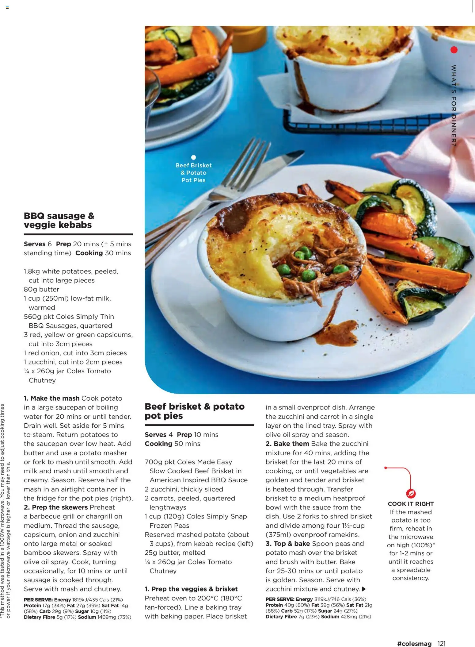 Coles catalogue - valid from 05.03.2026 | Page: 121 | Products: Beef, Pies, Fridge, Oven
