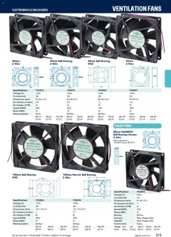 Preview of Jaycar Engineering & Scientific Catalogue 2025/2026  - valid from 09.07.2025 | Page: 215 | Products: Fan