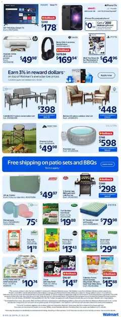 Preview of Walmart weekly flyer from shop Walmart valid from 23.04.2026 | Page: 11 | Products: Phone, Headphones, Playstation, Chair