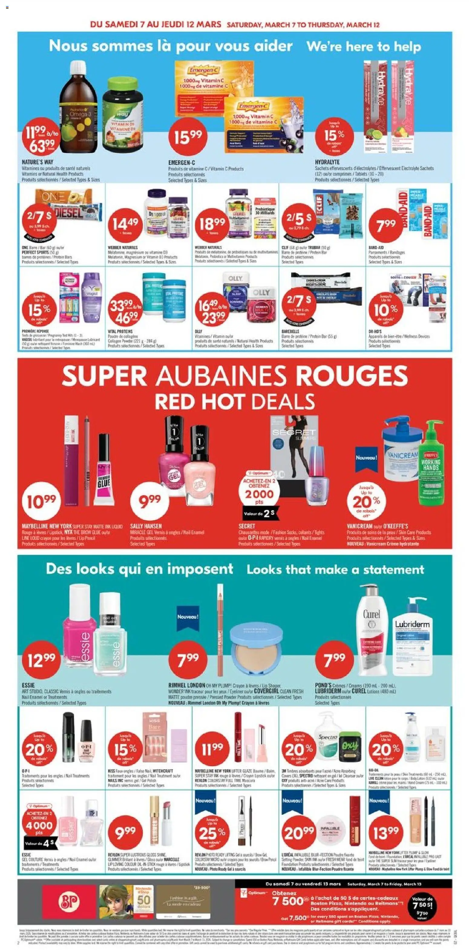 Pharmaprix flyer valid from 06.03.2026 | Page: 8 | Products: Powder, Lipstick, Lip gloss, Socks