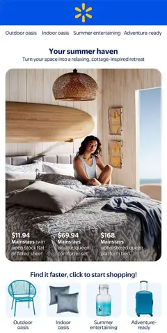 Preview of Walmart flyer - Your summer haven from shop Walmart valid from 30.04.2026