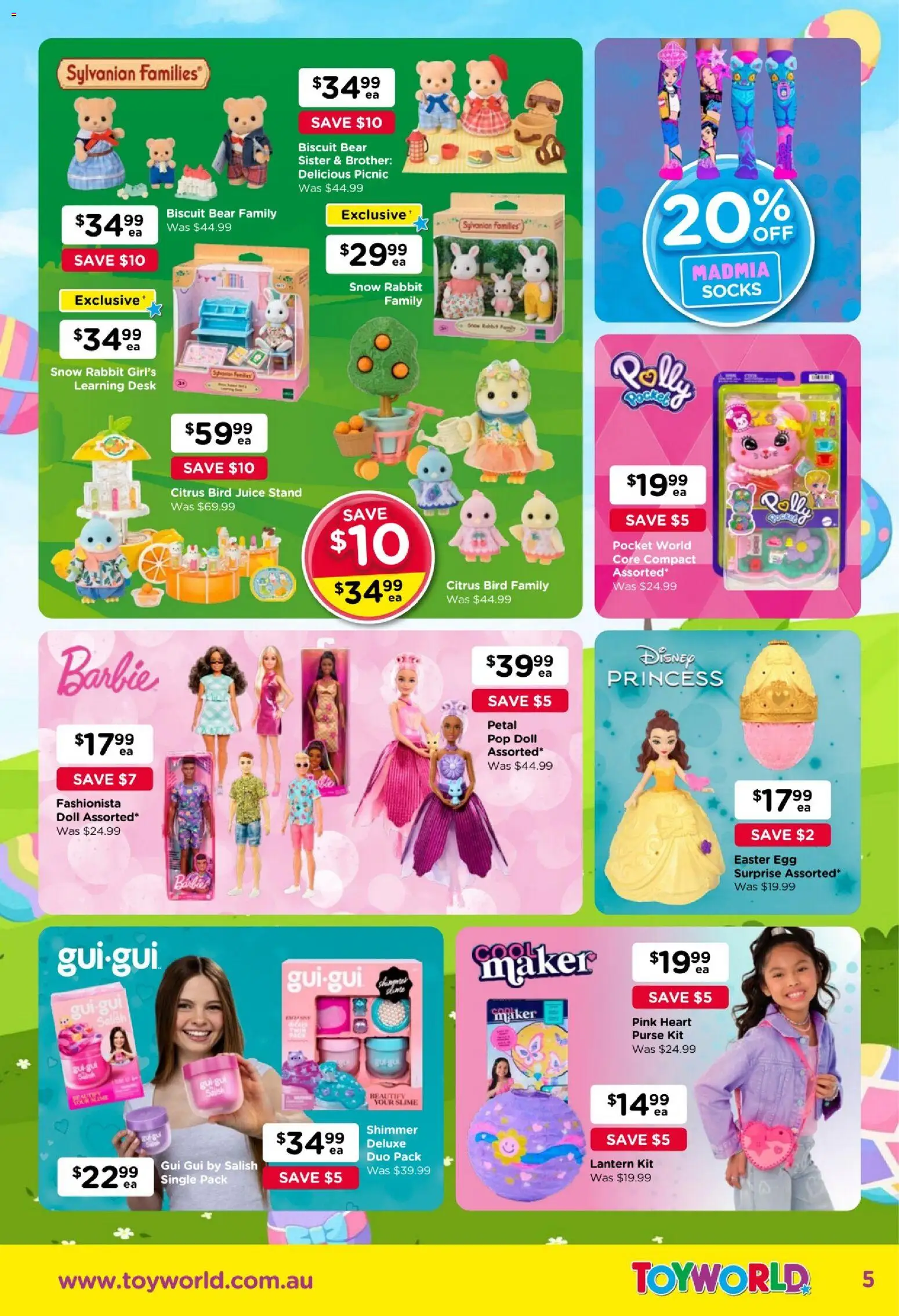 Toyworld catalogue - valid from 18.03.2026 | Page: 5 | Products: Desk, Juice, Socks