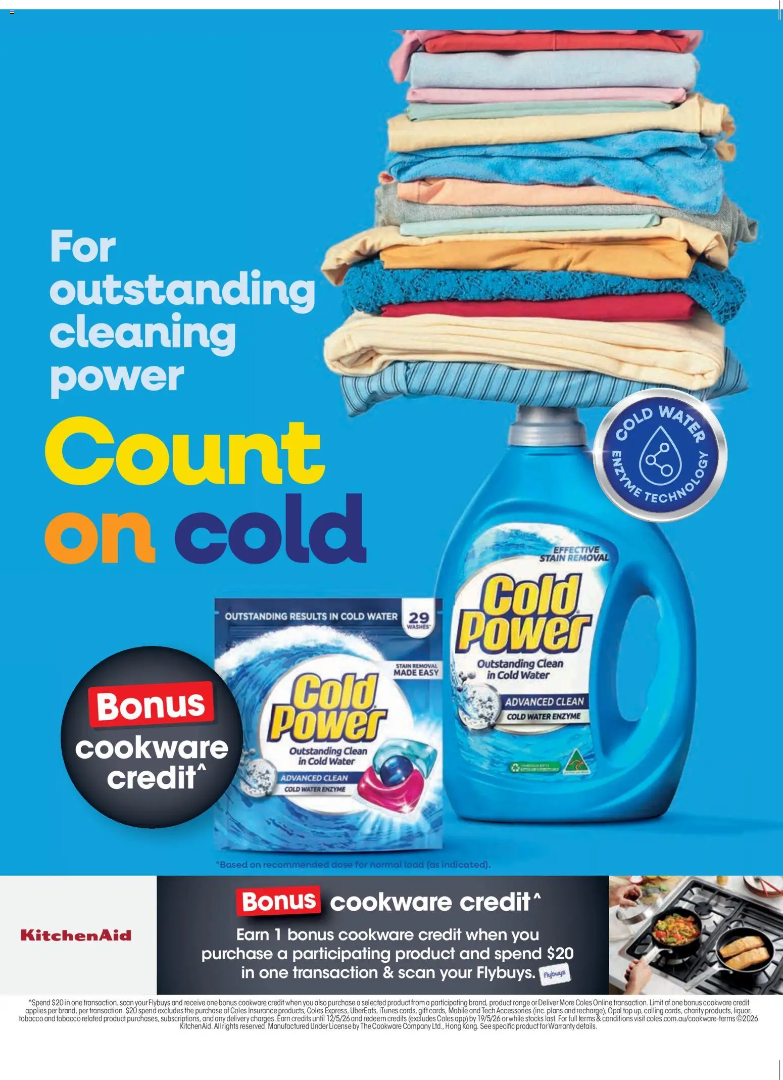 Coles catalogue - valid from 05.03.2026 | Page: 134 | Products: Cookware, Opal, Water, Accessories