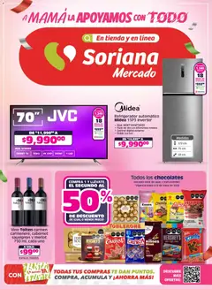 Vista previa de Soriana A mamá la apoyamos con todo Mercado Nacional, nuevo folleto de la tienda, válido en México a partir del 30.04.2026