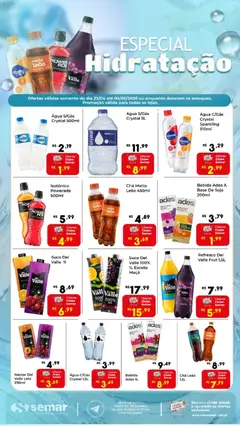 Semar Supermercado ofertas Hidratação - Pré-Visualização do folheto da loja Semar Supermercado, válido de 23.04.2026 | Página: 1 | Produtos: Suco, Base, Chá, Isotônico