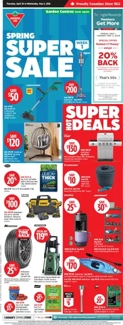 Preview of Canadian Tire weekly flyer from shop Canadian Tire valid from 30.04.2026