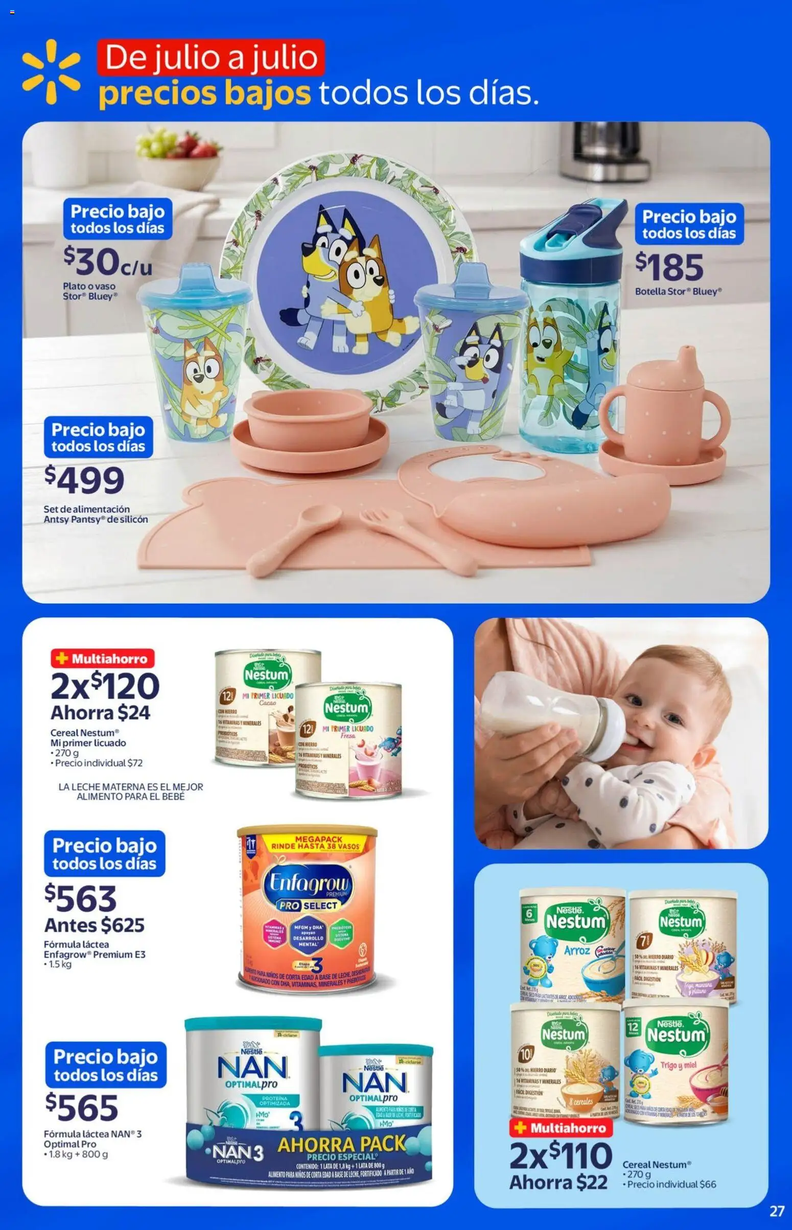 Nuevas ofertas de Walmart válidas en toda la República Mexicana desde el 29.04.2026. ¡Encuentra las mejores ofertas en Walmart folleto Temporada de precios bajos todo el año! | Página: 27