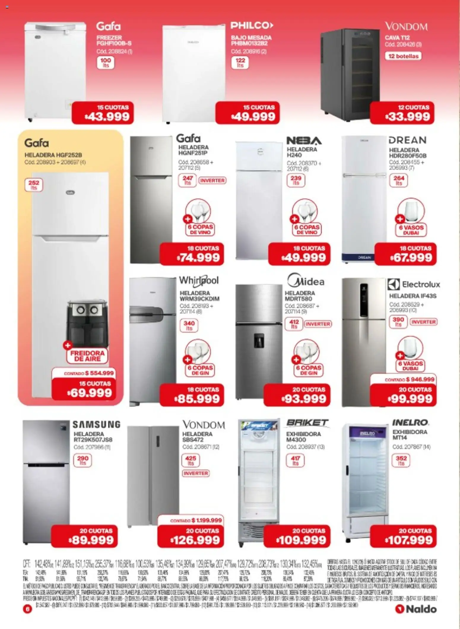 Naldo catálogo │ válido desde el 02.03.2026 | Página: 6 | Productos: Mesada, Freidora, Sobre, Gin