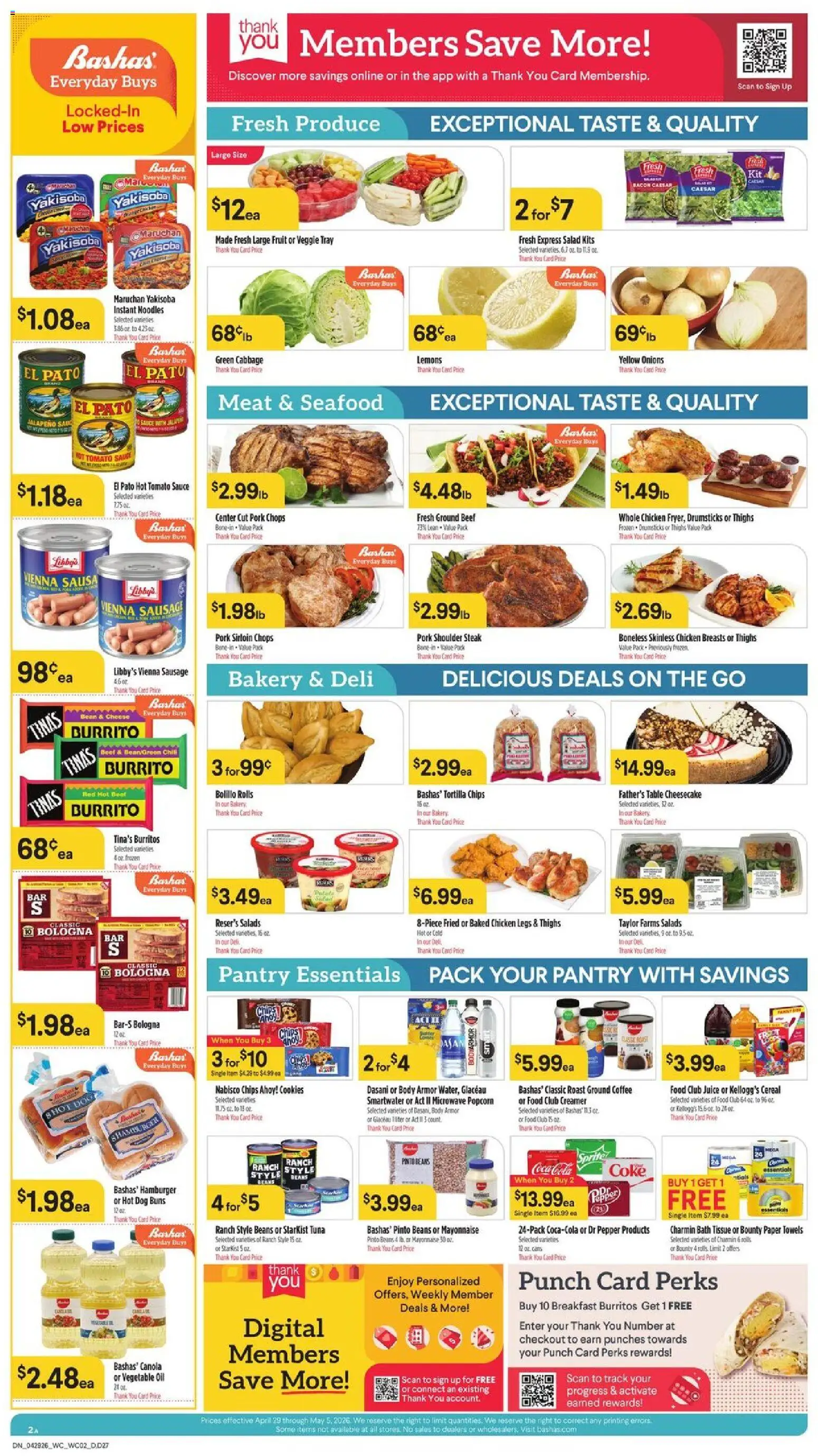 Basha's Dine - valid from 29.04.2026 | Page: 2 | Products: Bakery, Oil, Coffee, Cheesecake